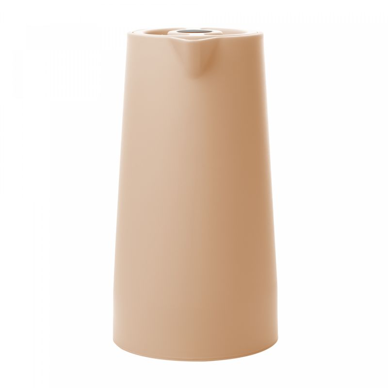 Garrafa-Termica-de-Plastico-com-Cabo-de-Madeira-e-Termometro-Nordica-Bege-1L-Wolff