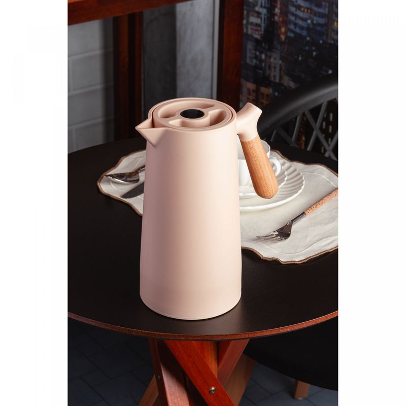 Garrafa-Termica-de-Plastico-com-Cabo-de-Madeira-e-Termometro-Nordica-Bege-1L-Wolff