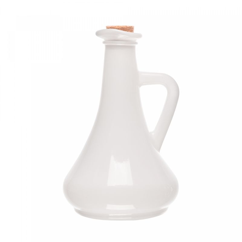 Garrafa-para-Azeite-de-Vidro-Pintado-Branco-com-Tampa-de-Cortica-250ml-Wolff