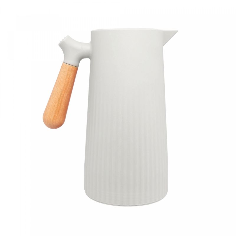 Garrafa-Termica-de-Plastico-com-Cabo-de-Madeira-New-Nordica-Bege-1L-Wolff