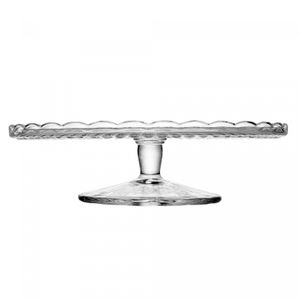 Prato para Bolo com Pé de Vidro Bangkok  29cm x 7,5cm - Wolff
