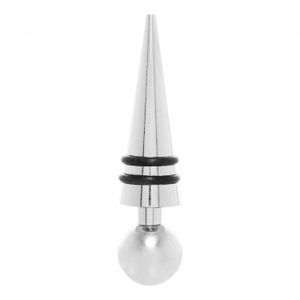Conjunto Saca-Rolhas de Aço Inox e Tampa para Vinho - Wolff