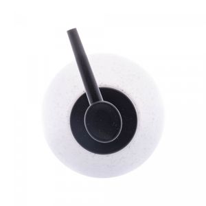 Conjunto 2 Peças para Banheiro de Cerâmica Granilite Branco - Wolff