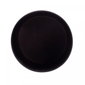 Pote de Aço Inox com Tampa em Madeira Teca Preto 13cm x 10cm - Wolff Craft