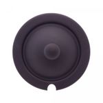 Queijeira-de-Vidro-e-Aco-Inox-com-Colher-e-Suporte-Italy-Preto-Fosco-16cm-x-10cm-x-8cm-Wolff