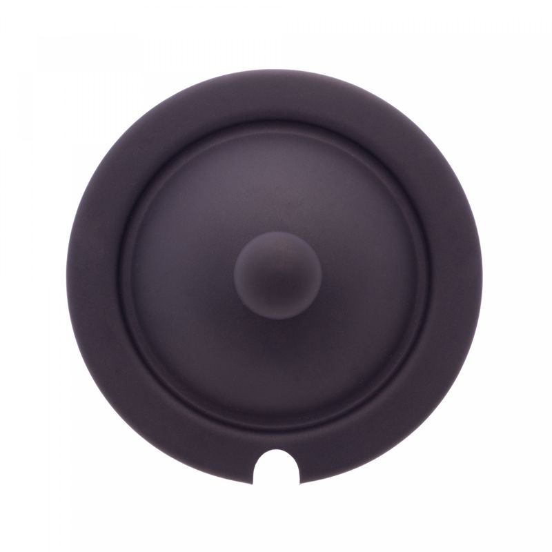 Queijeira-de-Vidro-e-Aco-Inox-com-Colher-e-Suporte-Italy-Preto-Fosco-16cm-x-10cm-x-8cm-Wolff