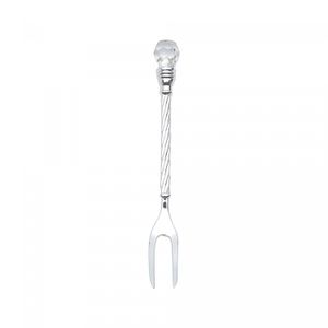 Conjunto 6 Garfos para Petisco de Zamac Niquelado Crystal 11cm - Wolff