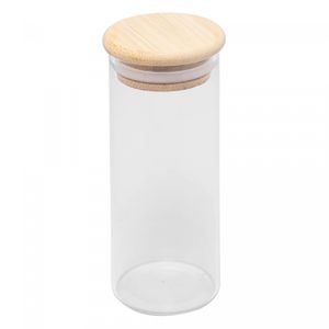Porta Mantimento de Vidro Borossilicato com Tampa de Bambu 160ml - Wolff