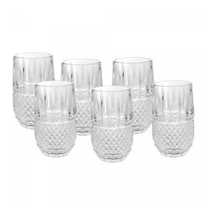 Conjunto 6 Copos Altos de Vidro Glasgow 350ml - Wolff