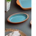Refratario-Oval-com-Alca-Maia-235cm-x-135cm-x-35cm-Turquesa-Ceramica-Wolff