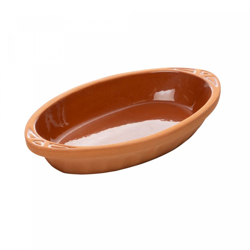Refratario-Oval-com-Alca-Maia-235cm-x-135cm-x-35cm-Terracota-Ceramica-Wolff