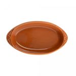 Refratario-Oval-com-Alca-Maia-235cm-x-135cm-x-35cm-Terracota-Ceramica-Wolff
