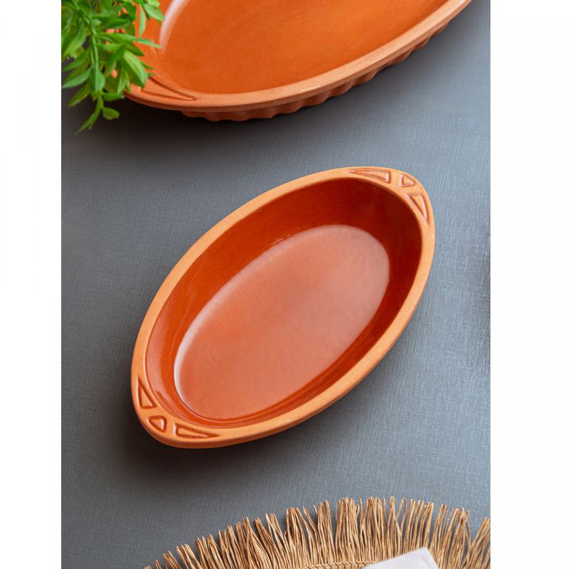 Refratario-Oval-com-Alca-Maia-235cm-x-135cm-x-35cm-Terracota-Ceramica-Wolff