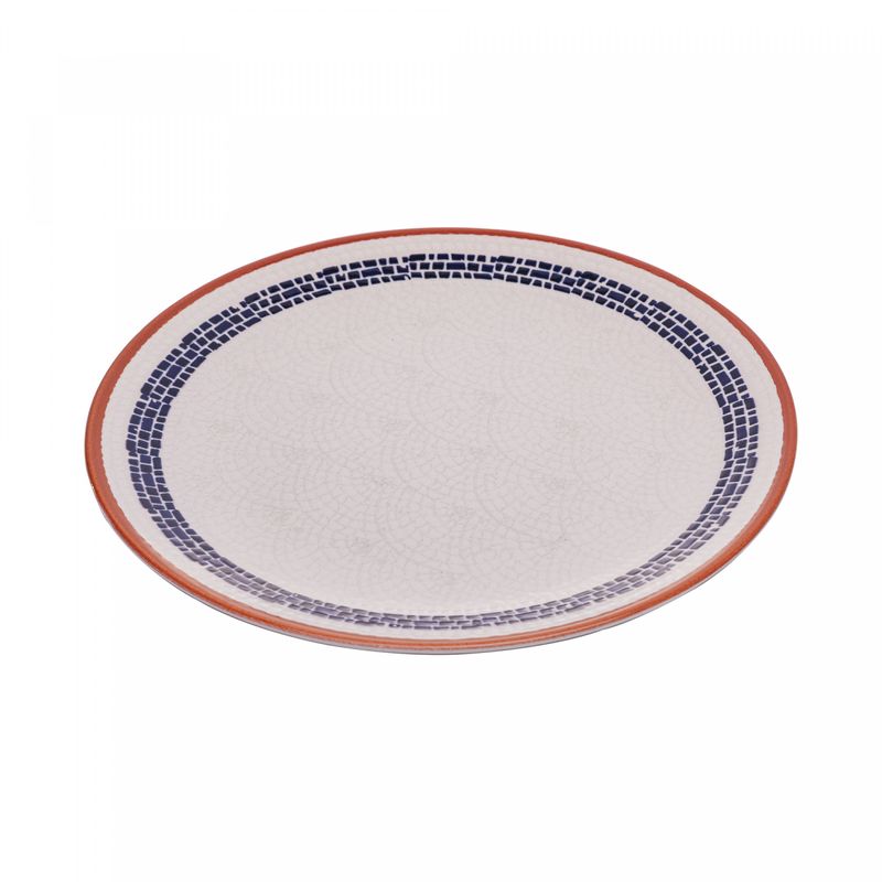 Prato-para-Sobremesa-de-Ceramica-Village-Creme-20cm-Wolff