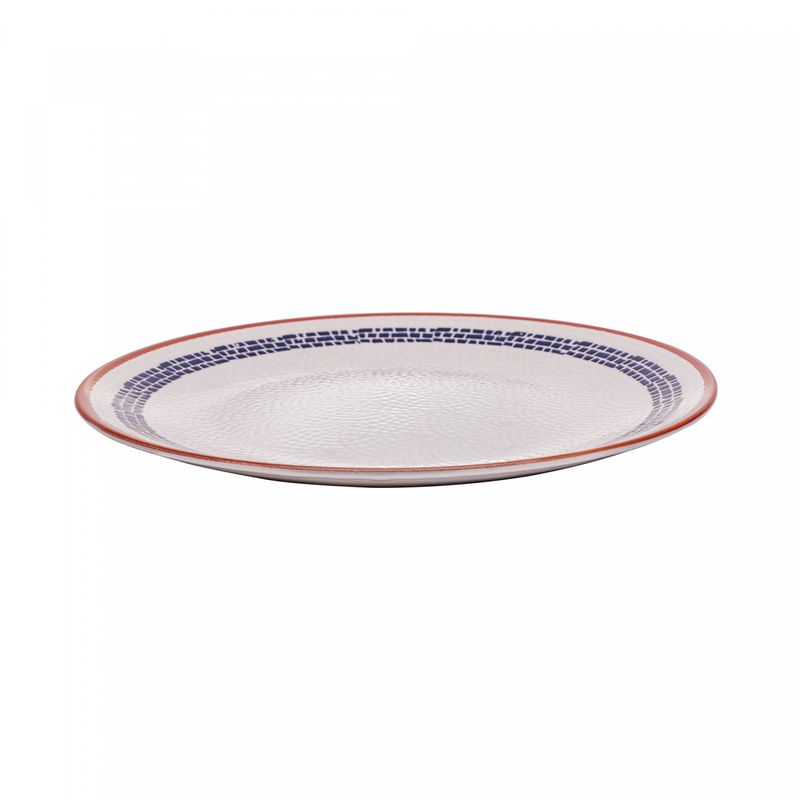 Prato-para-Sobremesa-de-Ceramica-Village-Creme-20cm-Wolff