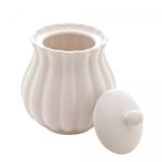 Acucareiro-de-Porcelana-Petala-Branco-Matt-105cm-x-85cm-Wolff