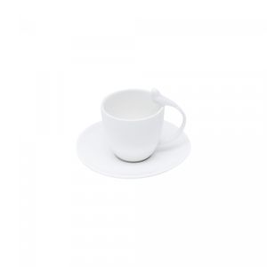 Conjunto 6 Xícaras de Café de Porcelana com Pires Birds 80ml - Wolff
