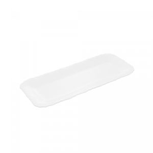 Travessa Retangular de Porcelana Durable Pocelain Alto Relevo 32cm x 13,5cm x 2cm - Wolff