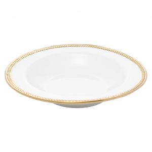 Conjunto 6 Pratos Fundos de Porcelana Paddy 22cm x 10cm - Wolff