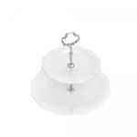 Prato-Duplo-para-Doces-de-Porcelana-Durable-Porcelain-Alto-Relevo-19cm-27cm-x-23cm-Wolff