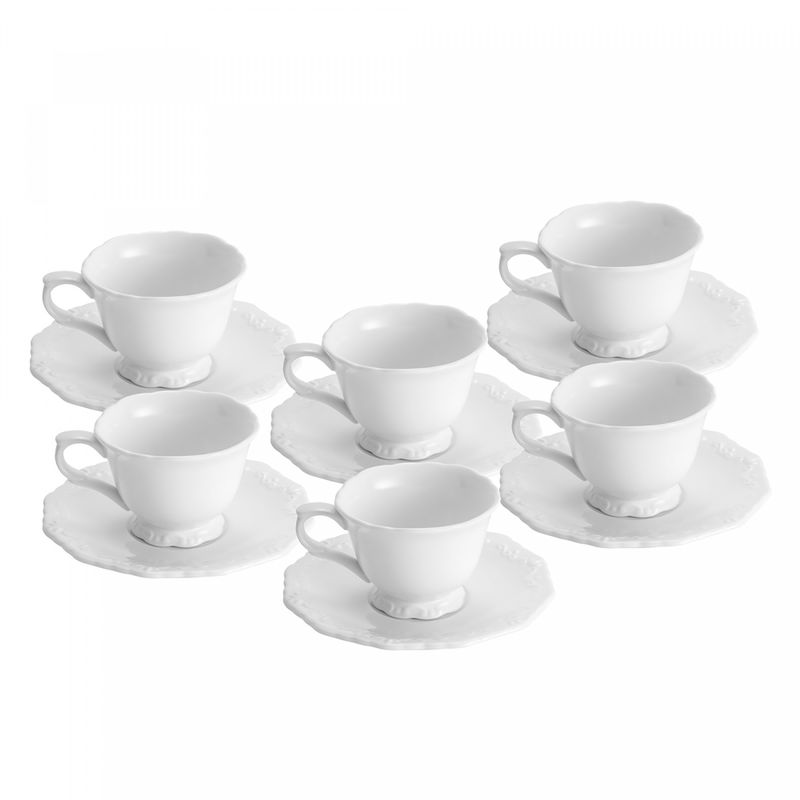 Conjunto-6-Xicaras-de-Cha-de-Porcelana-Durable-Porcelain-com-Pires-Alto-Relevo-200ml-Wolff
