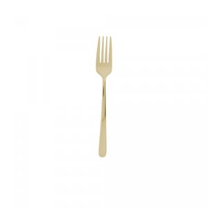 Faqueiro 54 Peças de Aço Inox com Caixa Litografada Viena Dourado - Wolff