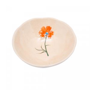Bowl Decorativo de Cerâmica Flor Sortido Trento 18cm x 18cm x 7cm - Wolff