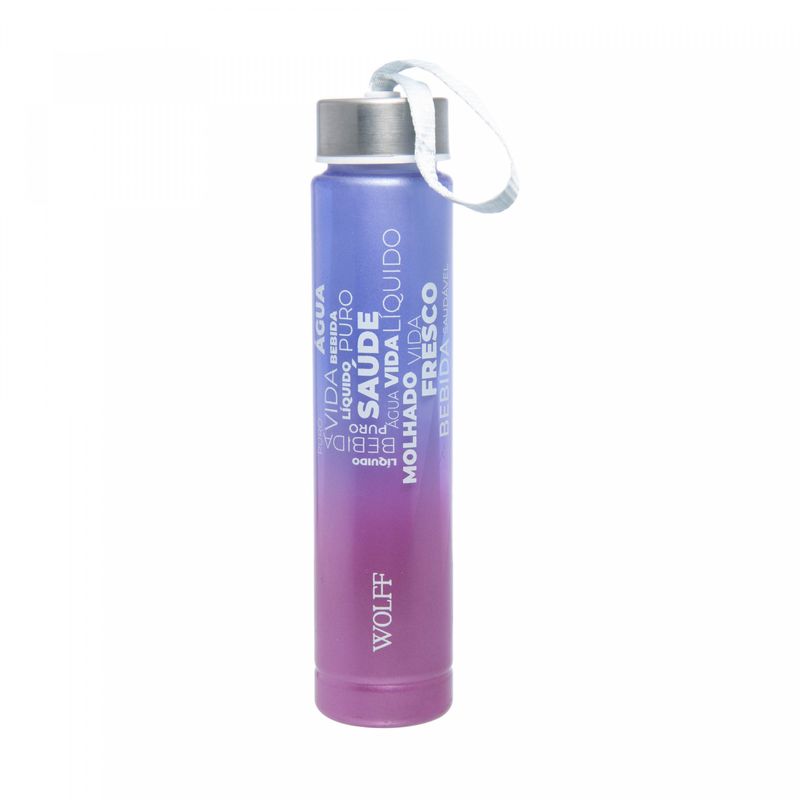Conjunto-3-Garrafas-Squeeze-de-Policarbonato-Degrade-Cintilante-Roxo-Wolff