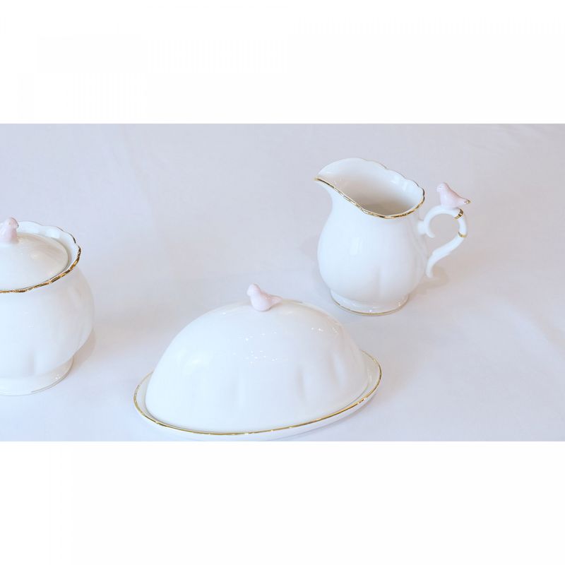 Leiteira-de-Porcelana-Birds-Branco-230ml-Wolff