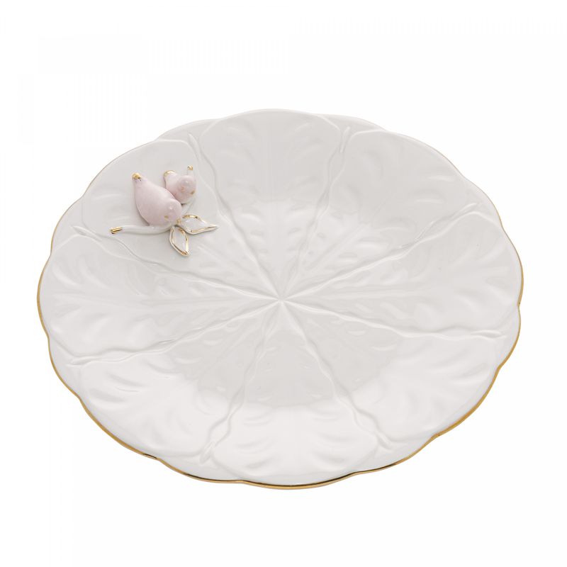Conjunto-4-Pratos-para-Sobremesa-de-Porcelana-Birds-Branco-20cm-Wolff