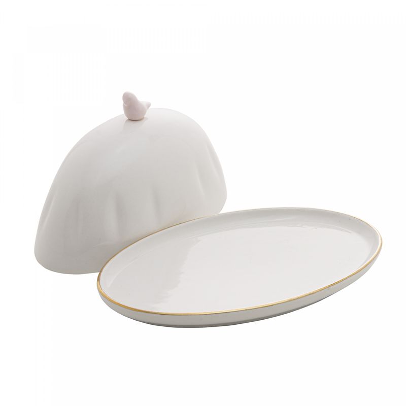 Manteigueira-de-Porcelana-Birds-Branco-10cm-x-16cm-x-9cm-Wolff