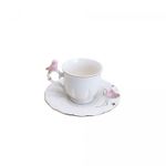 Conjunto-6-Xicaras-de-Cafe-de-Porcelana-Birds-Round-Plate-Branco-100ml-Wolff