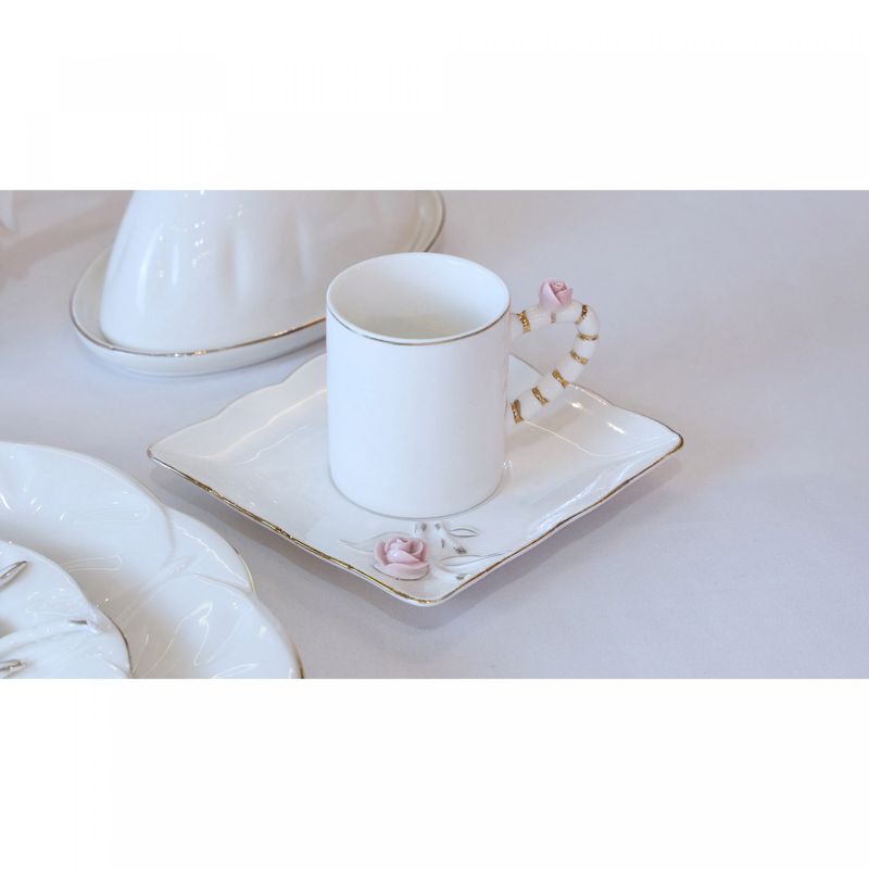 Conjunto-6-Xicaras-de-Cafe-de-Porcelana-Flower-Square-Plate-Branco-80ml-Wolff