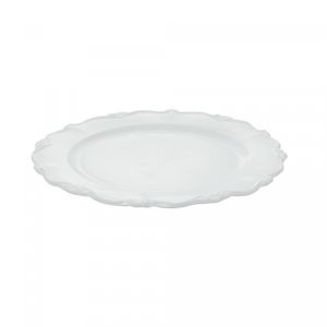 Conjunto 6 Pratos para Sobremesa de Porcelana Fancy Branco 20cm - Wolff