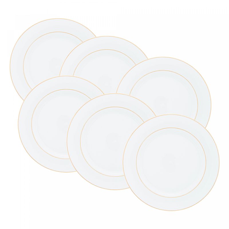 Conjunto-6-Pratos-Rasos-de-Porcelana-com-Fio-de-Ouro-Monaco-Branco-27cm-x-25cm-Wolff