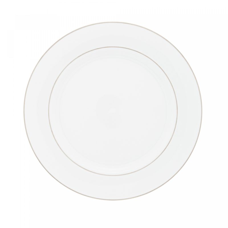 Conjunto-6-Pratos-Rasos-de-Porcelana-com-Borda-Prateada-Monaco-Branco-27cm-x-25cm-Wolff
