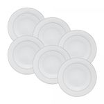 Conjunto-6-Pratos-Fundos-de-Porcelana-com-Borda-Prateada-Monaco-Branco-215cm-x-35cm-Wolff