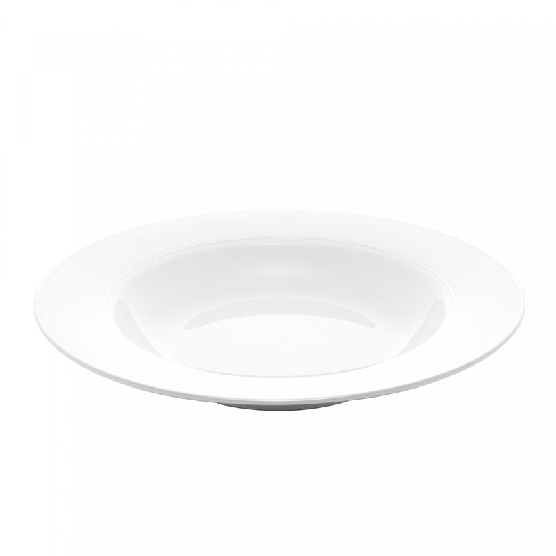 Conjunto-6-Pratos-Fundos-de-Porcelana-com-Borda-Prateada-Monaco-Branco-215cm-x-35cm-Wolff