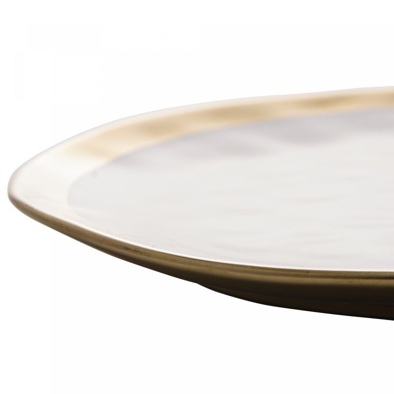 Prato-para-Sobremesa-de-Porcelana-Dubai-Branco-e-Dourado-21cm-x-2cm-Wolff