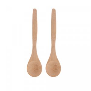 Saleiro de Cerâmica 2 Divisórias com Tampa e Colher de Bambu Azul 8,5cm x 19cm x 9,5cm - Wolff