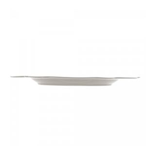 Conjunto 6 Pratos para Sobremesa de Porcelana Maldivas Branco 21cm x 1,5cm - Wolff