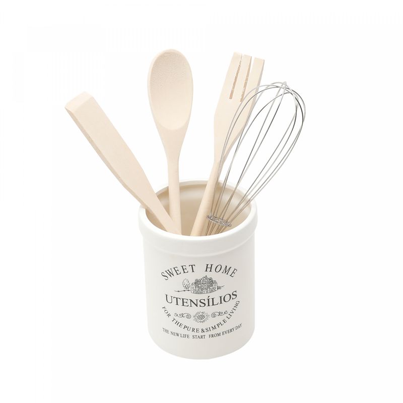 Conjunto-4-Utensilios-para-Cozinha-com-Suporte-de-Ceramica-Branco-Wolff