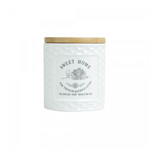 Pote de Cerâmica Sweet Home Branco 500ml - Wolff