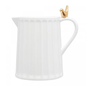 Leiteira de Cerâmica Branca Colibri 180ml - Wolff
