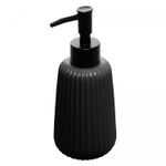 Porta-Sabonete-Liquido-de-Ceramica-Balloon-Preto-270ml-Wolff