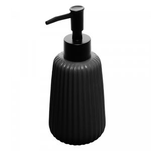 Porta Sabonete Líquido de Cerâmica Balloon Preto 270ml - Wolff