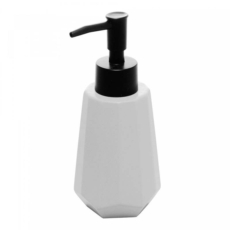 Porta-Sabonete-Liquido-de-Ceramica-Granilite-Origami-Branco-240ml-Wolff