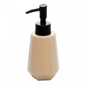 Porta Sabonete Líquido de Cerâmica Origami Nude 240ml - Wolff