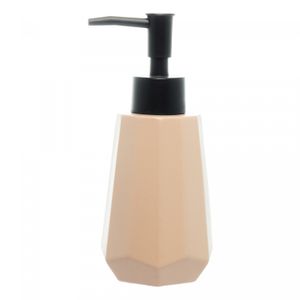 Porta Sabonete Líquido de Cerâmica Origami Nude 240ml - Wolff