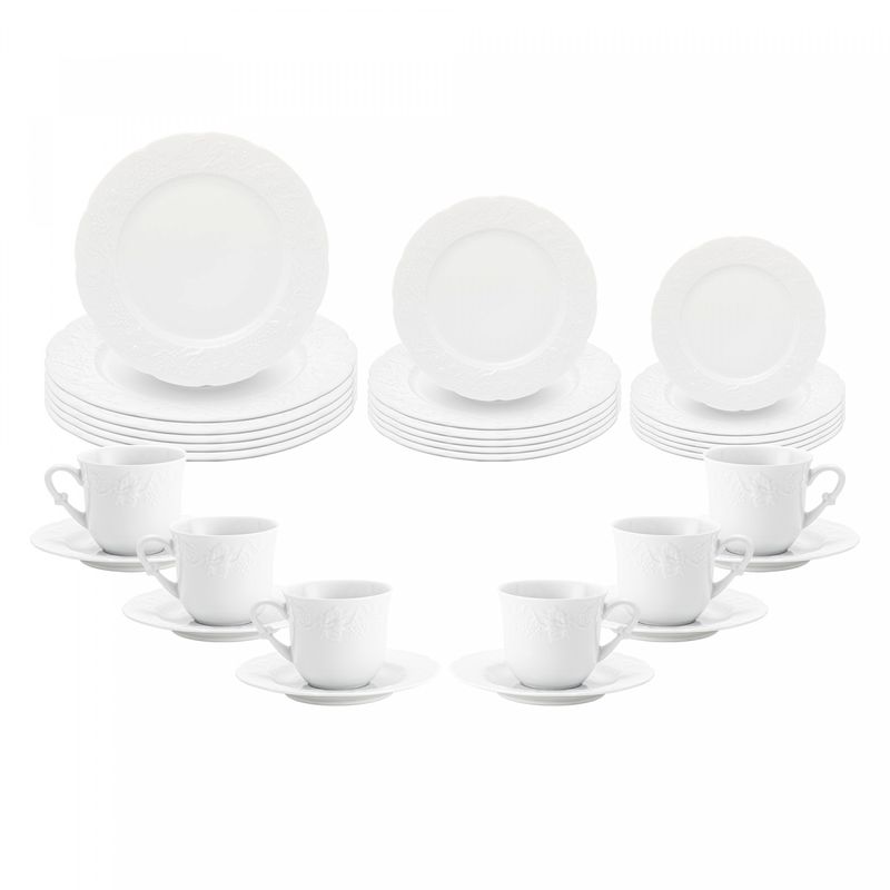 Aparelho-de-Jantar-30-Pecas-para-Cha-de-Porcelana-Limoges-Vendange-Wolff
